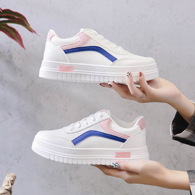 giày thể thao sneaker nữ hàn quốc, hàng hiệu đế cao. . Slase 8-8 hot siêu hót 2020 :