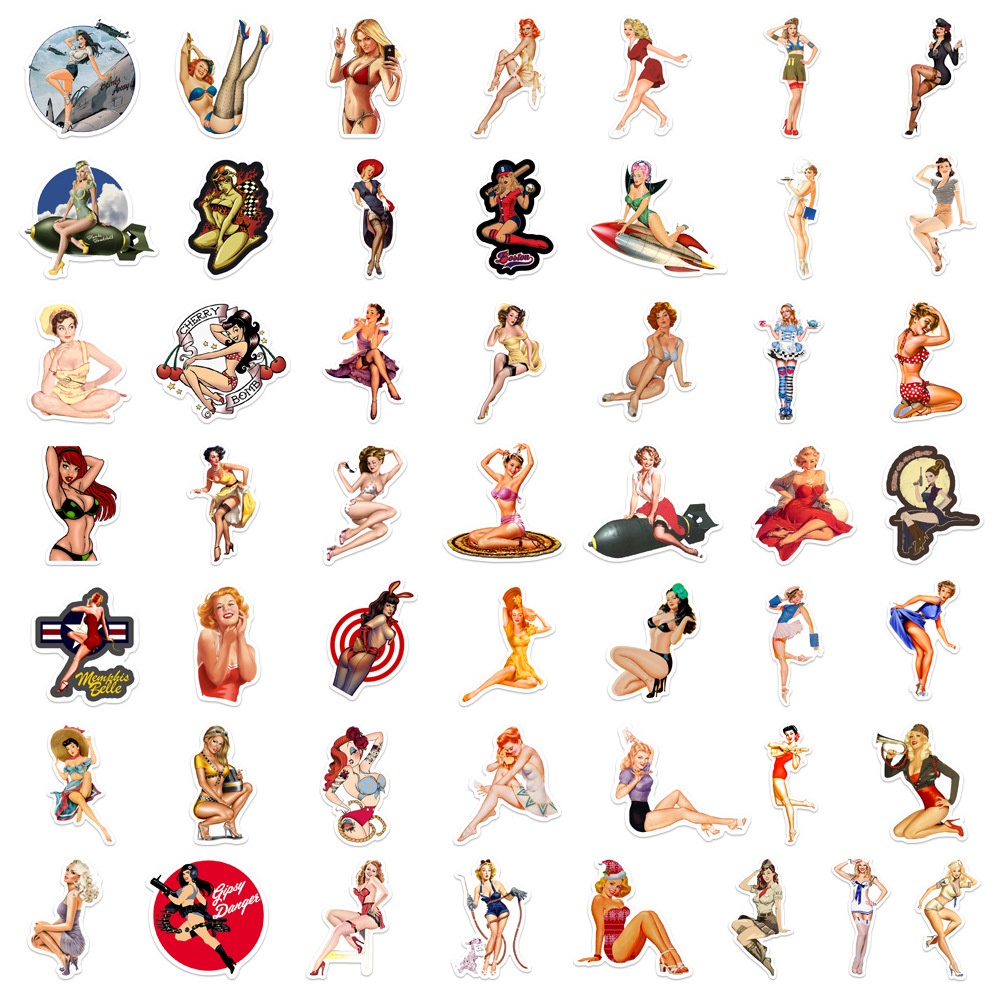 50/25/10 Sticker Dán Tủ Lạnh Phong Cách Retro