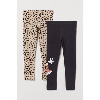 Set 2 quần legging bé gái H.M minnie xuất dư