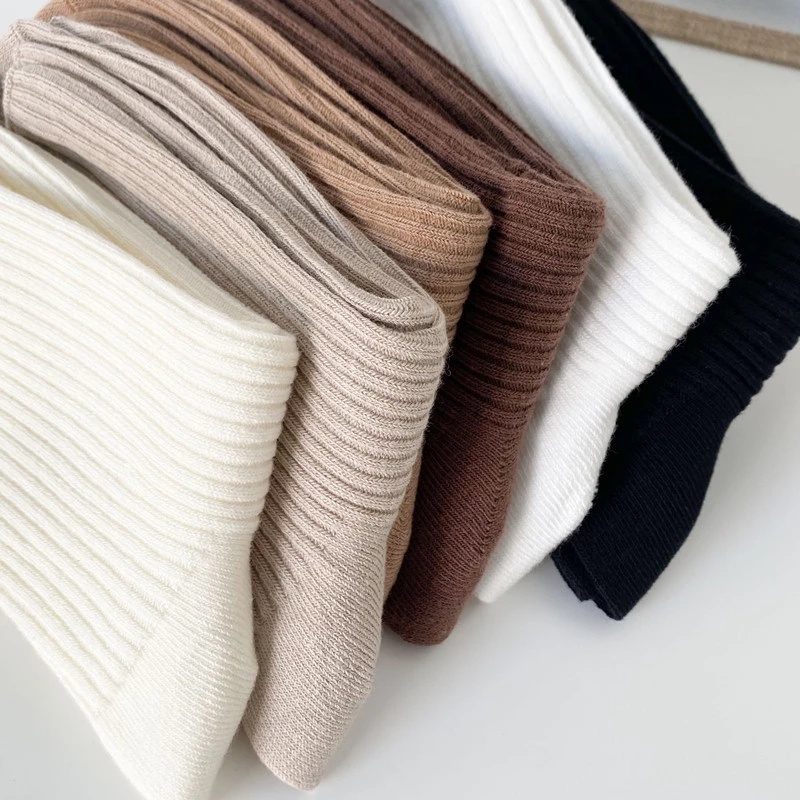Đôi Vớ Cotton Mềm Mại Họa Tiết Kẻ Sọc Đơn Giản Thời Trang Phong Cách Hàn Quốc