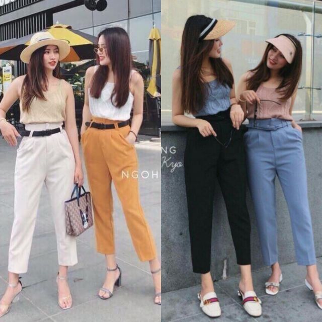 Quần Baggy Kèm Thắt Lưng sang chảnh