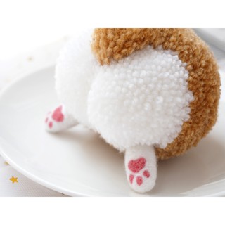 Pompom mông Corgi - Chó Corgi - Móc Khóa Handmade