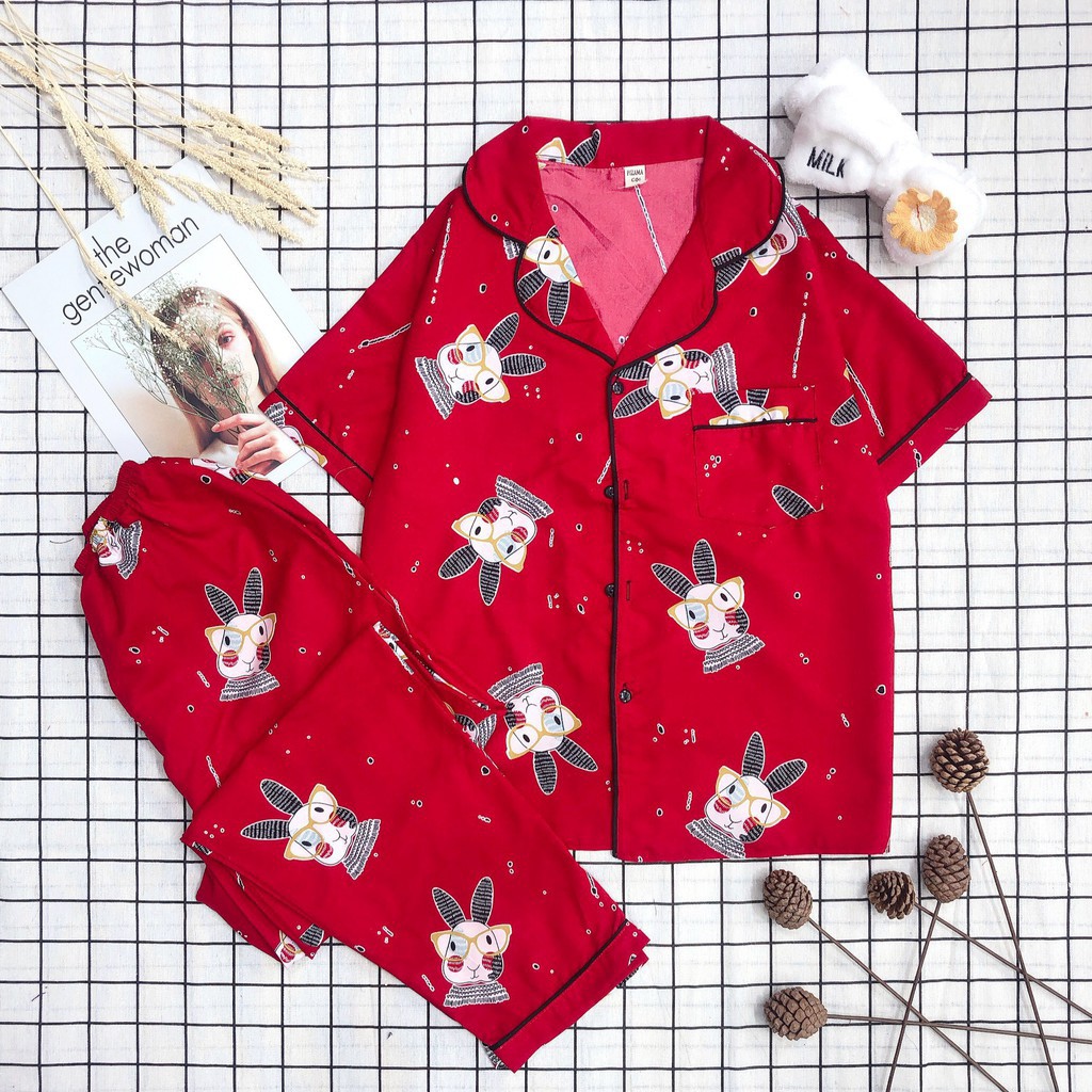 Bộ đồ ngủ nữ cộc dài pijama bộ mặc nhà chất kate thái thoải mái dễ thương giá rẻ Hanz.vn H2 | BigBuy360 - bigbuy360.vn