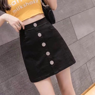 SALE CÒN 70K- Chân váy chữ A thô kaki màu đen