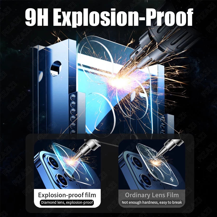 Kính Cường Lực 9h Chống Trầy Cho Camera 12 Pro / Pro Max