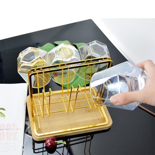 Bộ 6 Cốc-Ly Thủy Tinh Luxury Crystal Diamond Tráng Bạc Dùng Uống  Rượu Mạnh Whyski, Dung Tích 315ml