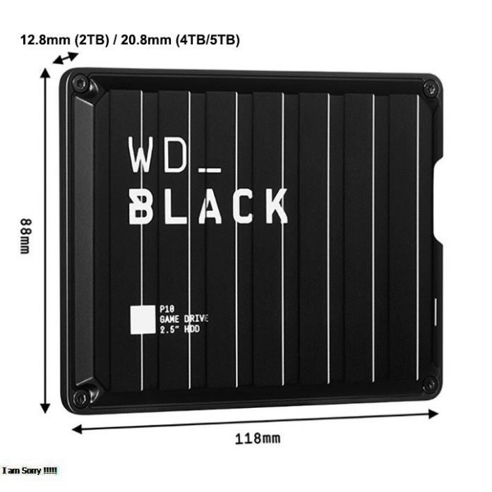 Ổ cứng di động WD BLACK P10 2TB 4TB 5TB bảo hành 3 năm SD81 SD106 SD113