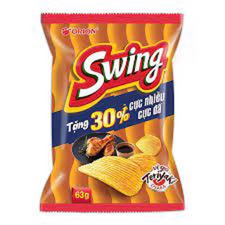 Bim bim Swing vị bò bít tết gói lớn 63g combo 5 gói