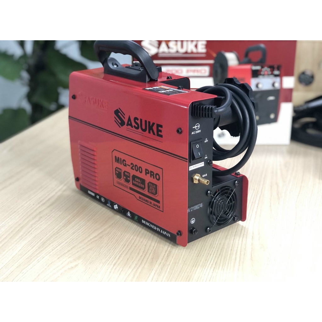 Máy Hàn MIG 5 chức năng Sử Dụng Cả Cuộn Dây 1 KG Và 5 KG Mig 200 pro sasuke - KÈM NHIỀU QÙA TẶNG