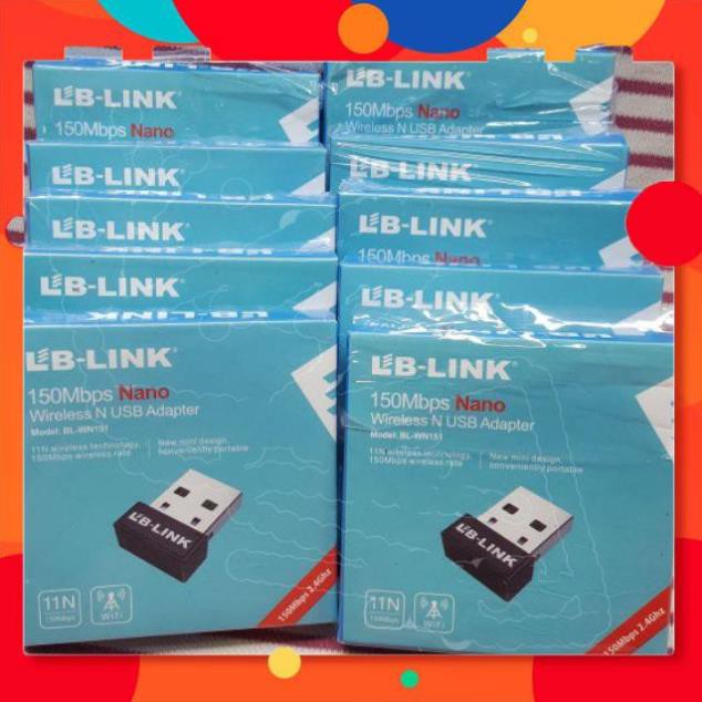 Usb wifi LB-LINK WN151 siêu nhỏ gọn | Bộ usb thu wifi cho máy tính