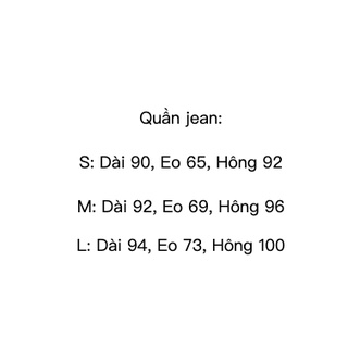 Quần jeans trơn xanh sẫm ống đứng dáng suông dài basic