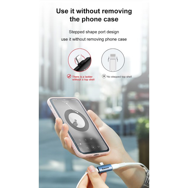 Đầu chia 2 cổng lightning BASEUS L46 ♥️