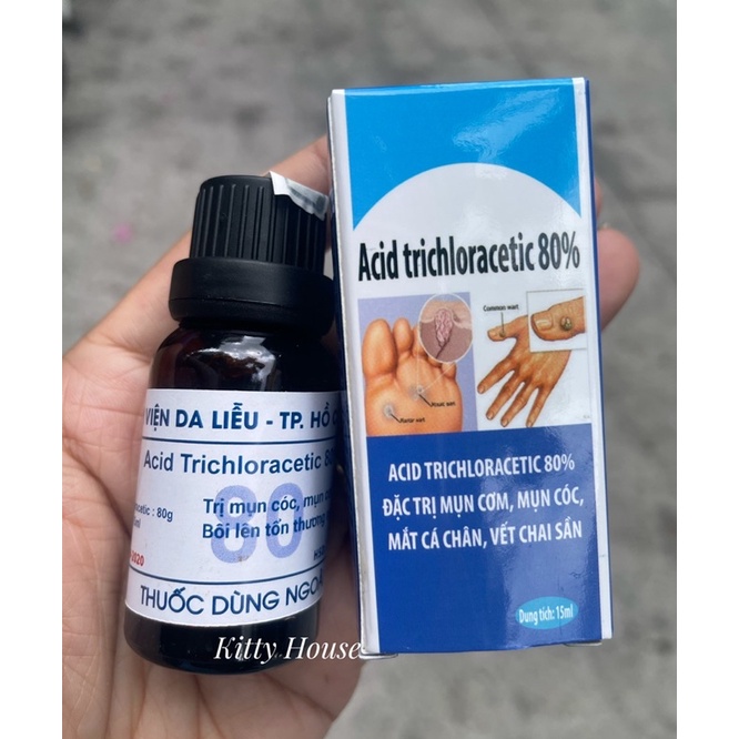 CHAI DUNG DỊCH CHẤM MỤN CƠM, MỤN CÓC, MẮT CÁ CHÂN, VẾT CHAI SẦN CHAI THUỶ TINH 15ML