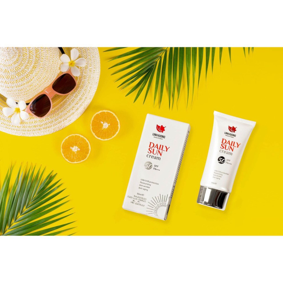 [Chính Hãng] kem chống nắng Linh Hương daily sun cream date mới