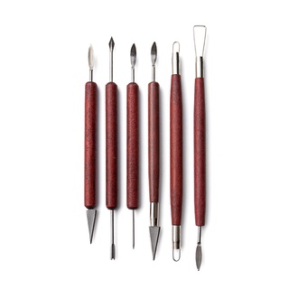 Bộ 6 dụng cụ điêu khắc đất sét, dụng cụ nặn tượng, nặn nhân vật, mô hình