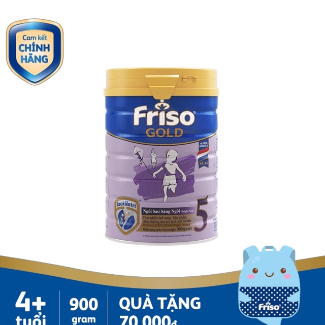 [Tặng Balo cá voi]Sữa Friso gold 5 900g