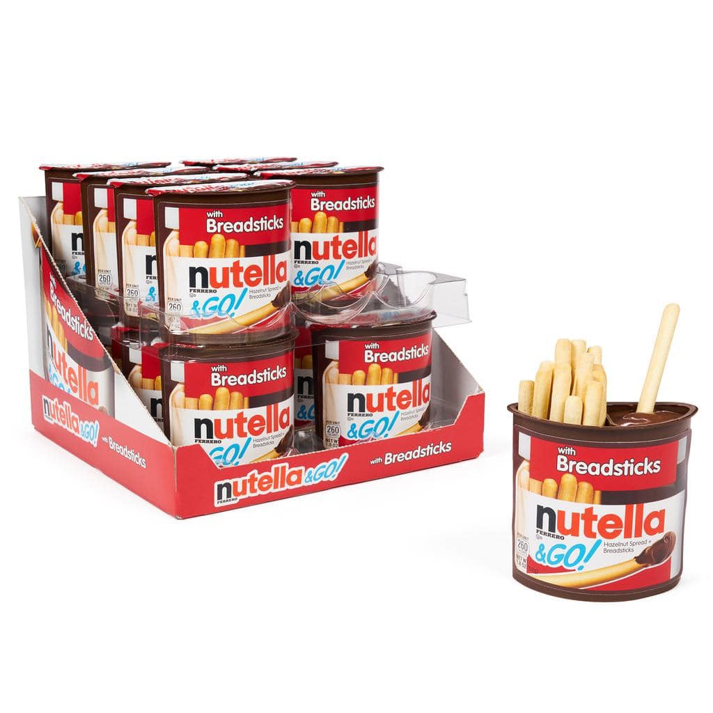 ( SỈ LỐC 16 HỘP )NUTELLA & GO- BÁNH QUE CHẤM