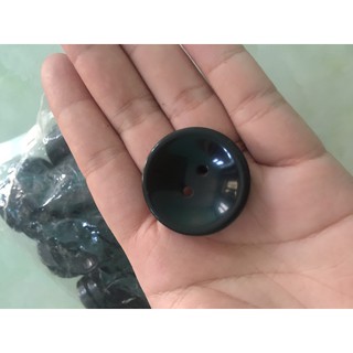 Sét 10 Nút áo đen 2 lỗ 30mm