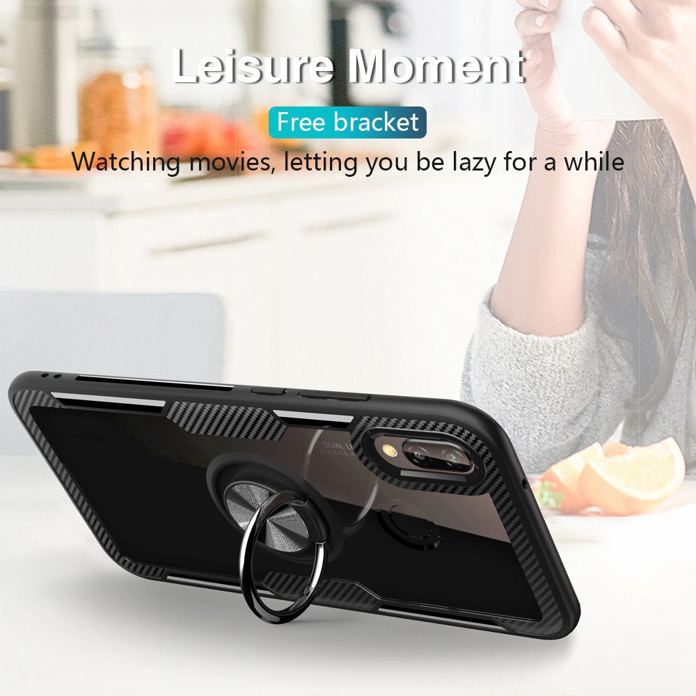 Ốp điện thoại có giá đỡ nhẫn từ tính dành cho Xiaomi Mi 8 Lite Mi 8 Mi 8 SE