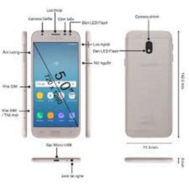 DUY NHẤT HÔM NAY điện thoại Samsung Galaxy J3 Pro 2017 2sim ram 3G/32GB mới CHÍNH HÃNG- bảo hành 12 tháng  $>$