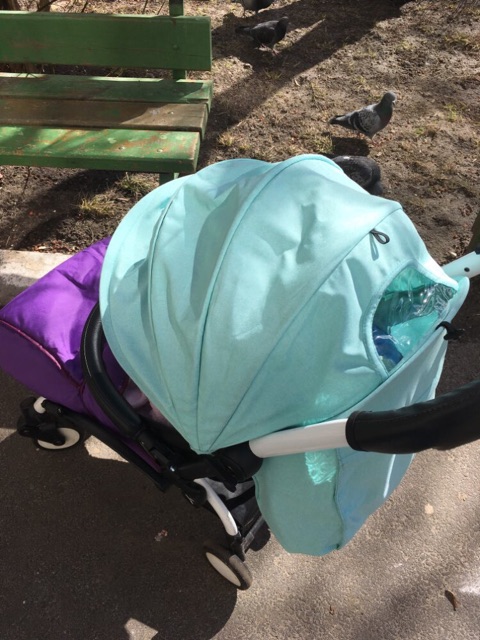 Tán che nắng và tấm đệm xe đẩy em bé vovo , yoyo, yoya và tấm đệm nằm .