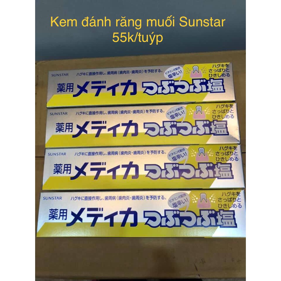 Kem đánh răng tinh thể muối Sunstar Nhật Bản 170gr