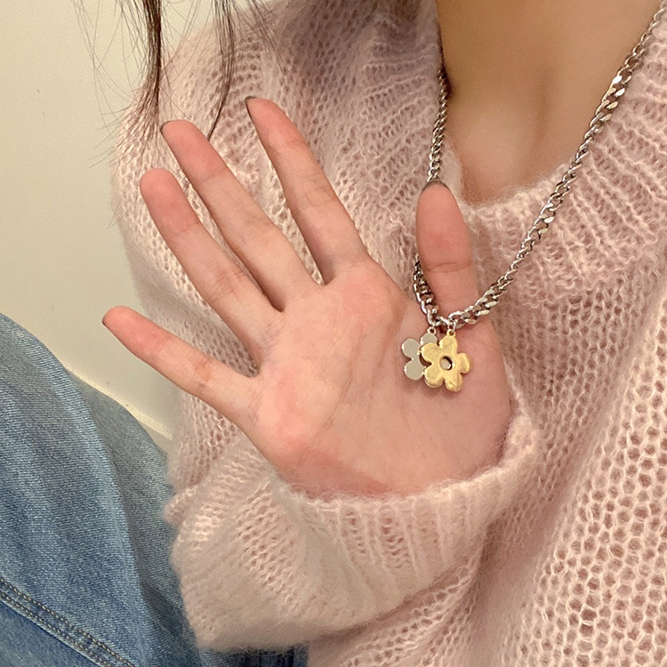 Vòng cổ Xương Quai Xích Màu Bạc/Vàng Phong Cách hip hop Thời Trang Chất Lượng Cao