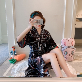Áo nữ đồ bộ pyjama Đồ mặc nhà pijama Đầm Ngủ Lụa Gợi Cảm Cho Nữ