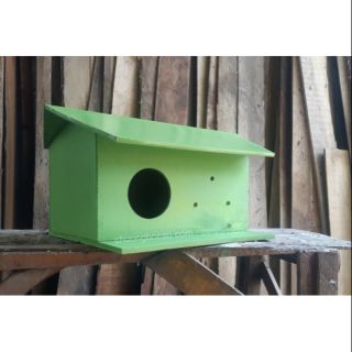 Chuồng chim gỗ trang trí cảnh nuôi nhồng, khướu tránh gió , nuôi đẻ