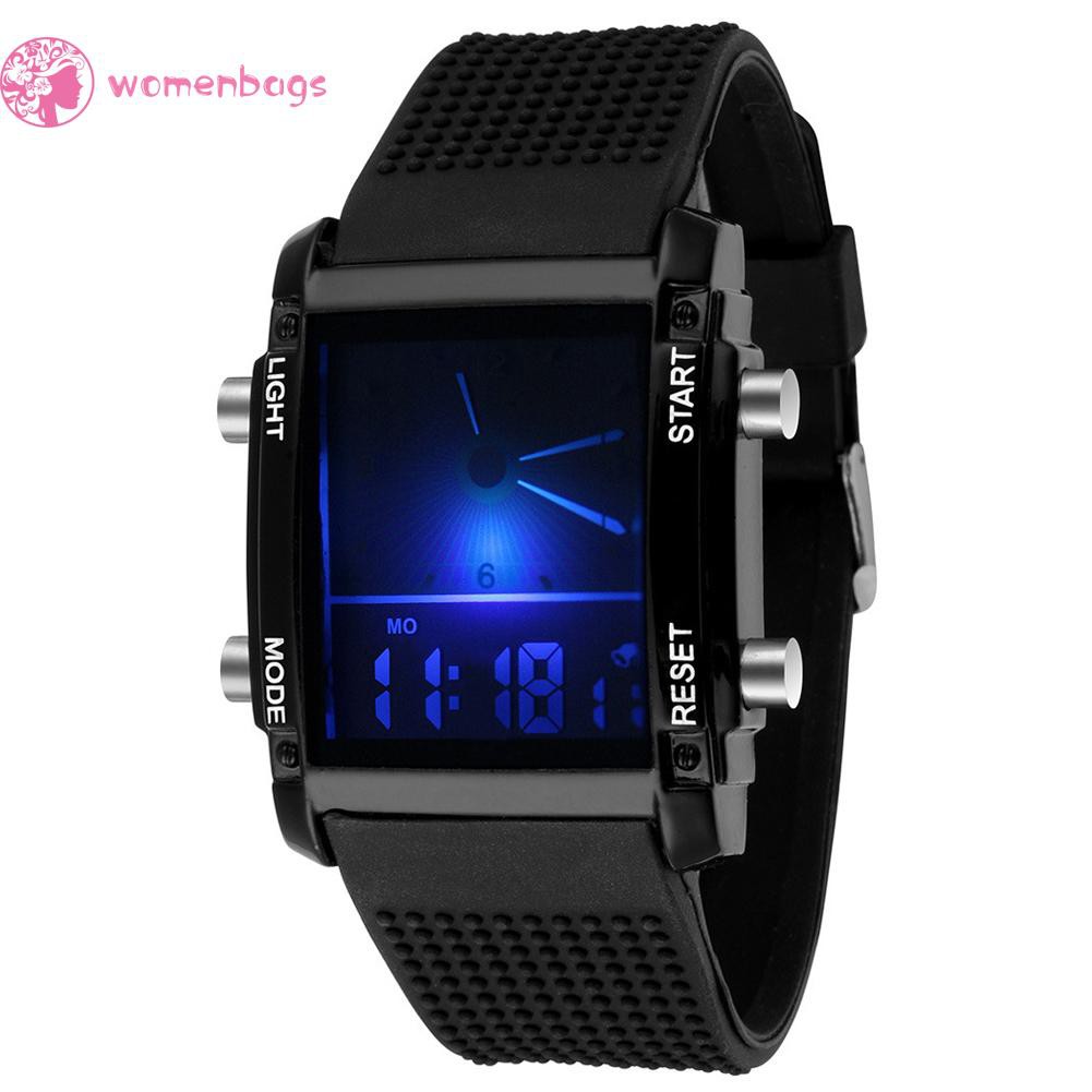 READYWB❀Unisex Sports Watches Date Digital Quartz Waterproof LED Colorful Watch