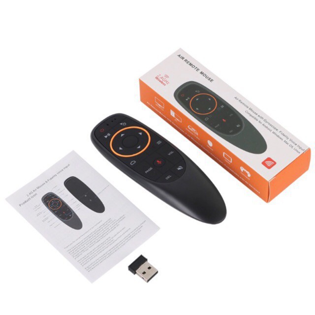 Chuột bay điều khiển giọng nói G10S dùng cho tivi chạy hệ điều hành android, đầu Box TX3, TX5, TX5 mini, Mibox, vinabox | BigBuy360 - bigbuy360.vn