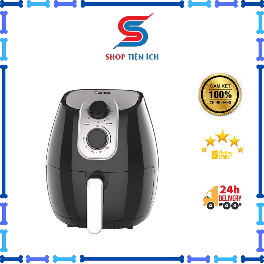 Nồi chiên không dầu Rapido RAF5.0M dung tích 5l -Shop Tiện Ích