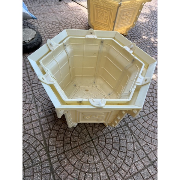 Khuôn lục giác 60 nhựa ABS chữ Phúc Lộc Thọ phối sen