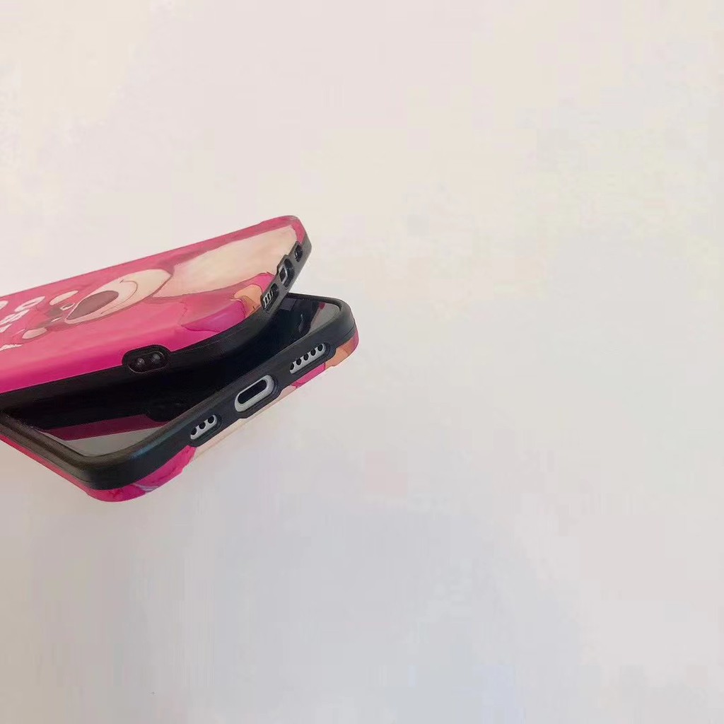 Ốp điện thoại mềm họa tiết gấu dâu dễ thương cho iPhone12 / 12ProMax / 12Mini / 11Pro Max / 11 / 7Plus / XS max / XR/X | BigBuy360 - bigbuy360.vn