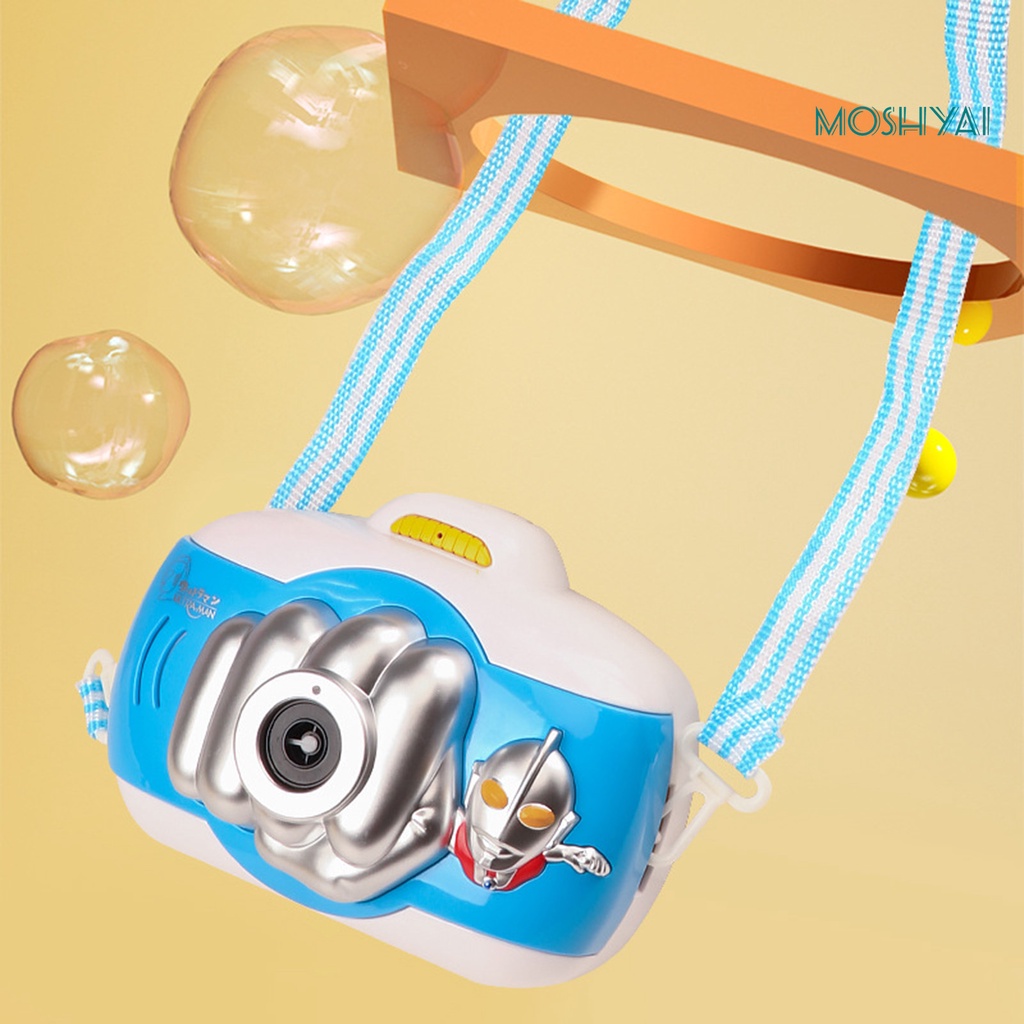 Máy Thổi Bong Bóng Hình Ultraman Bằng Nhựa Có Nhạc Thông Dụng Cho Hoạt Động Ngoài Trời