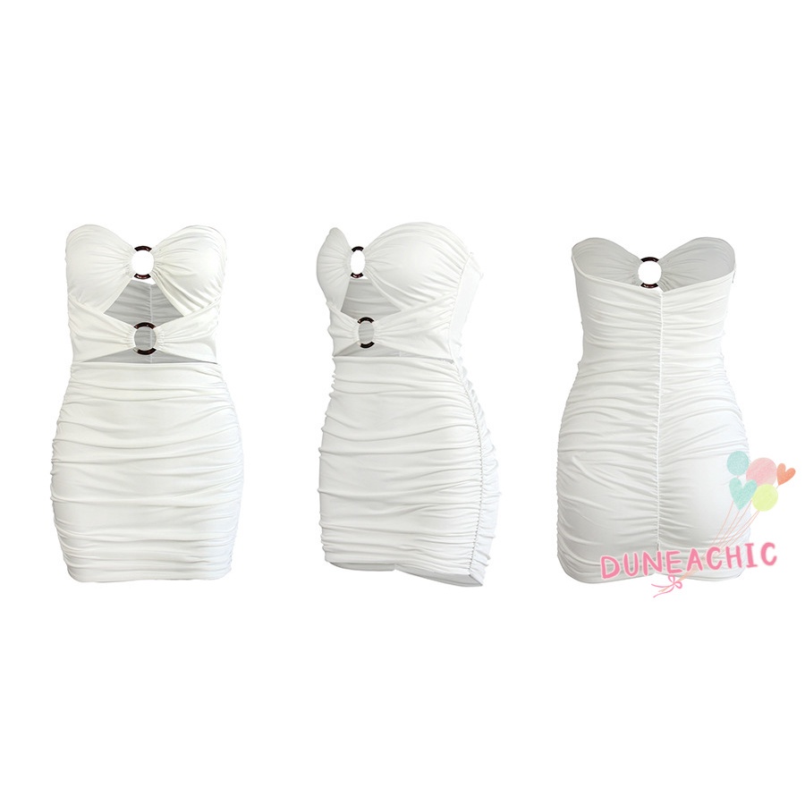 Đầm DUNEA ôm dáng hở vai quyến rũ thời trang dành cho nữ