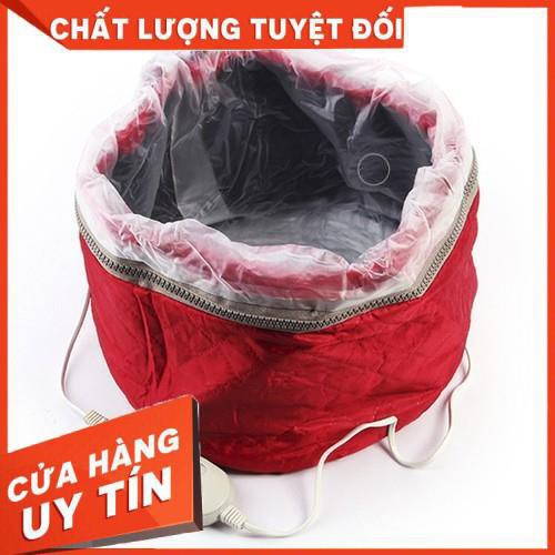 [XẢ KHO] FREE SHIP Mũ Hấp Tóc Tại Nhà Cắm Điện (Đỏ)