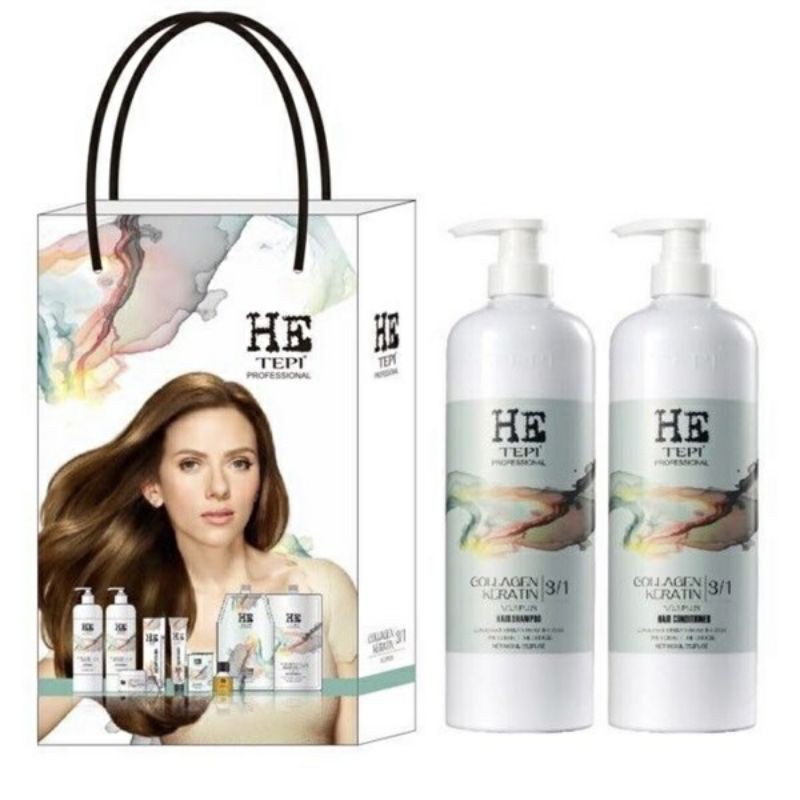 SIÊU RẺ CẶP Dầu Gội Dầu Xả Tái Sinh Teppi 1000ml