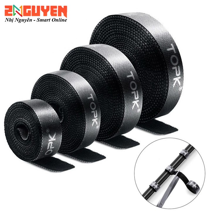 Dây quấn chống rối TOPK cố định dây cáp, tai nghe, dây sạc, dây điện Gọn Gàng Tiện Dụng_Băng dán velcro | BigBuy360 - bigbuy360.vn