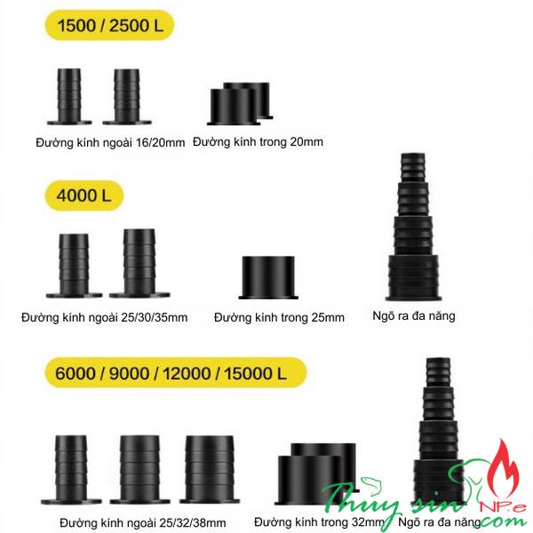 Bơm nước Marine DC-650, DC-1500, DC-2500, DC-4000, DC-6000, DC-9000