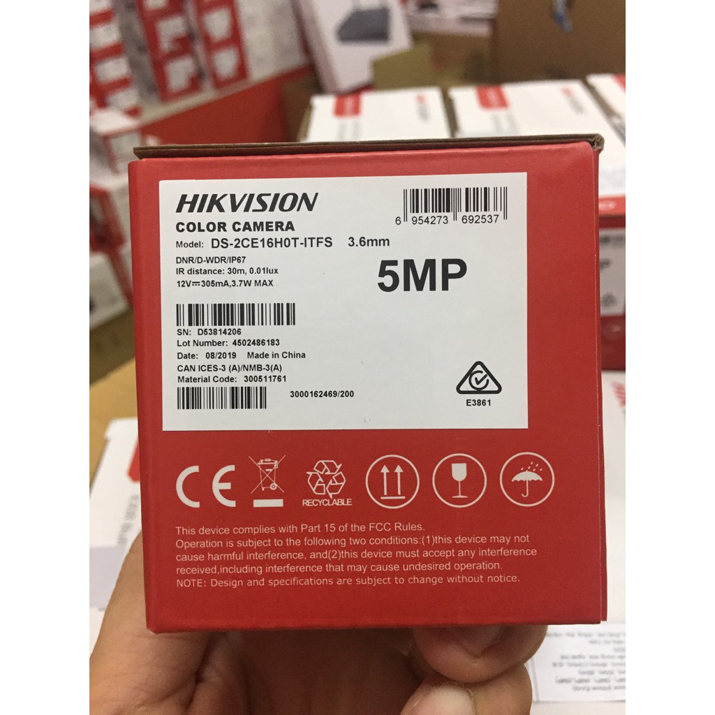 Camera Hikvision DS-2CE16H0T-ITFS 5MP - Hảng chính hãng Full VAT | BigBuy360 - bigbuy360.vn
