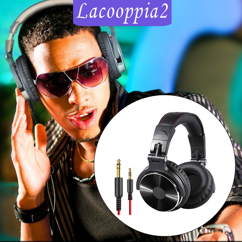 [LACOOPPIA2] Over Ear DJ Stereo Wired Headphone Headsets for Studio