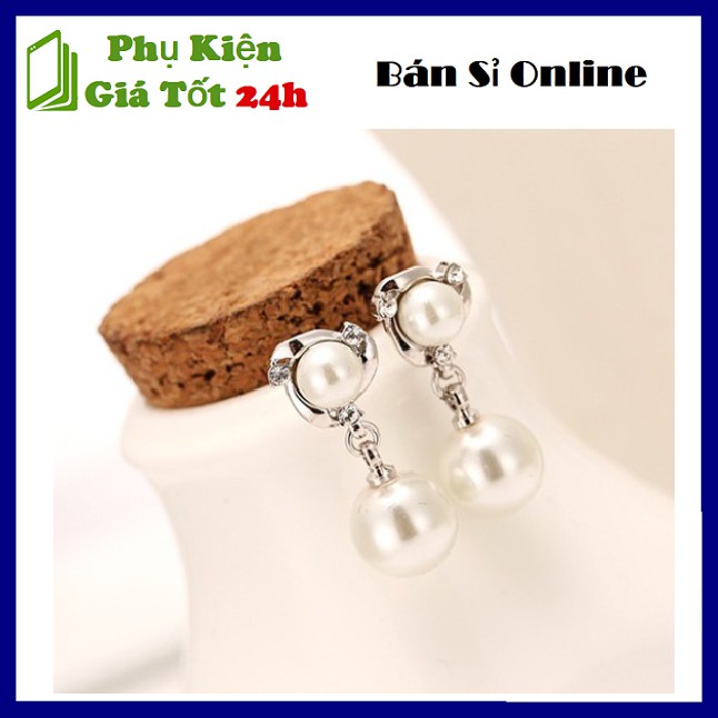 Bông Tai Ngọc Trai - Hoa Tai Hàn Quốc [ Dịu Dàng - Sang Trọng ]