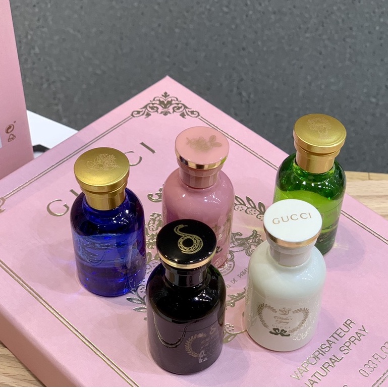 Gucci Alchemy Perfume Sample 5 Piece Set 5*10ML Ode To The Fairy Emerald Cold Snake Mystery Rose Ode To The New Fragrance Bộ 5 Lọ Nước Hoa Mẫu Ode To The Fairy Snake Mystery Rose Ode To The New Hương Thơm