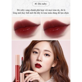 MS0004 Set 5 son kem MENGSIQI siêu mịn môi
