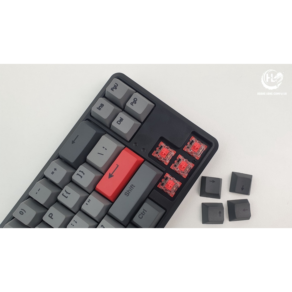Bàn phím cơ không dây Gaming Edra EK368 W V2 Red sw  - Hoàng Long Computer
