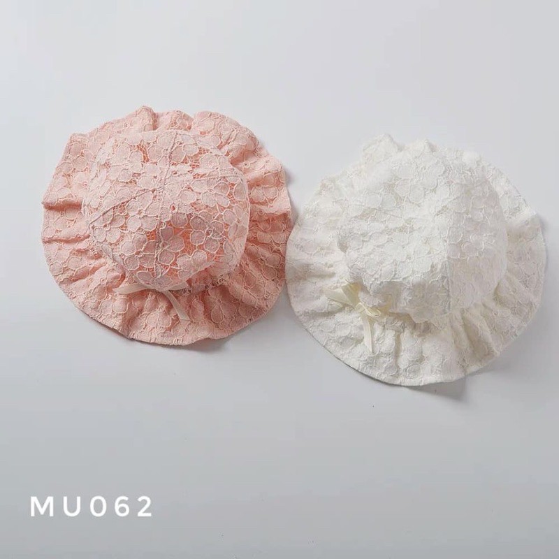Mũ ren rộng vành cho bé MU62