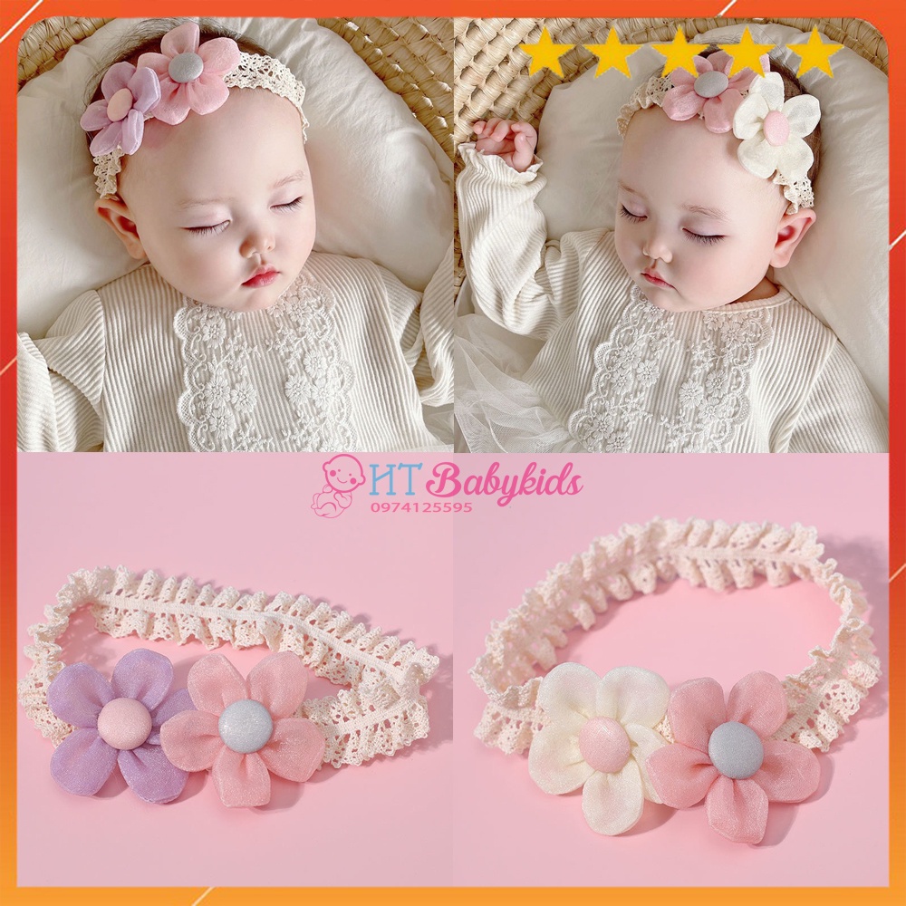 ❤ Băng đô, Tuban Hoa Xinh Cho Bé Gái, Bé Sơ Sinh Đầy Tháng Thôi Nôi ❤