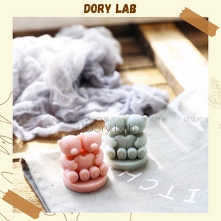 Nến thơm couple gấu quà tặng valentine ý nghĩa - dory lab