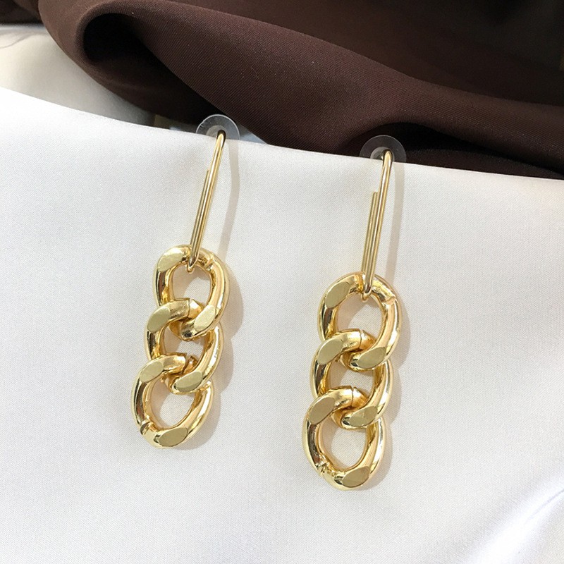 Bông tai kim loại thiết kế mới thời trang cho nữ